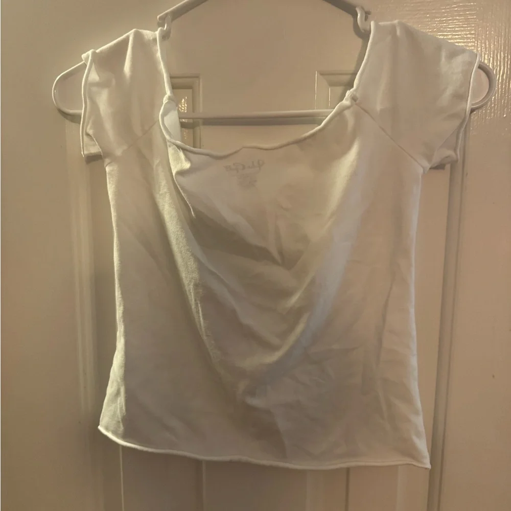 John Galt Bonnie Tee White One Size - Picture 4 of 5